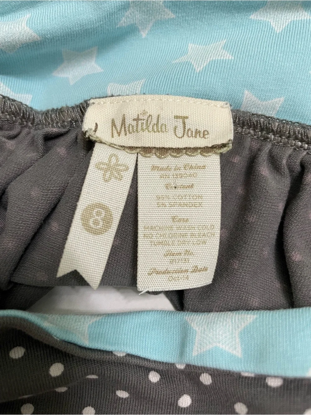 Matilda Jane Grey Polka Dot Hello Lovely Dozens Of Dots Skirt